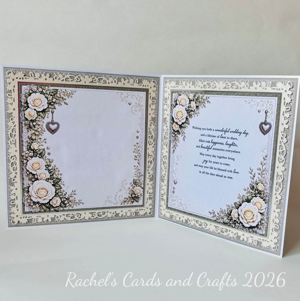 Luxury Personalised Wedding Card – Illustrated Bride & Groom