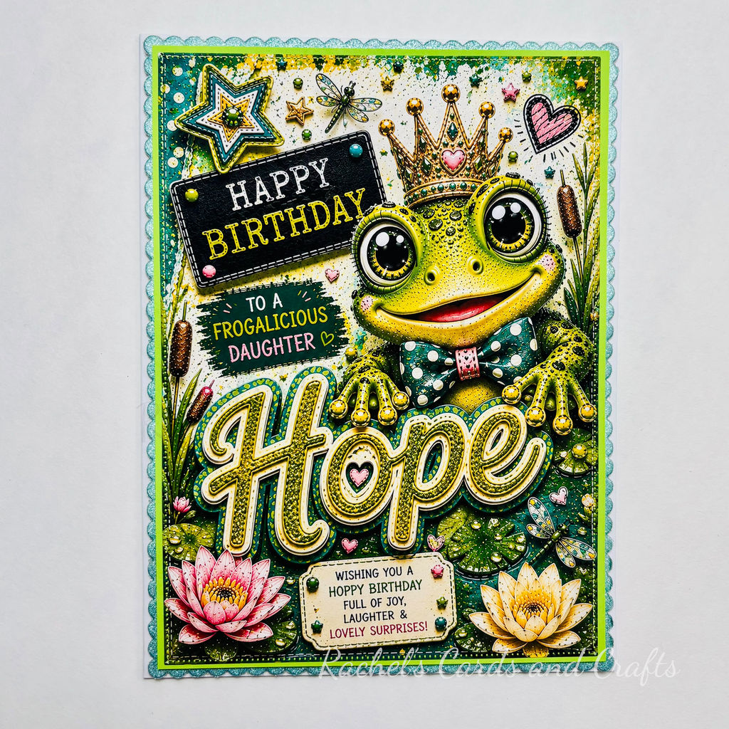Personalised Quirky Frog Birthday Card