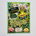 Personalised Quirky Frog Birthday Card