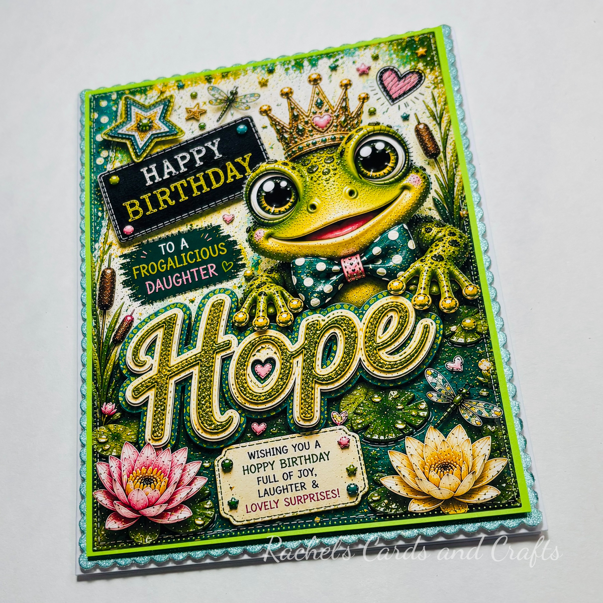 Personalised Quirky Frog Birthday Card