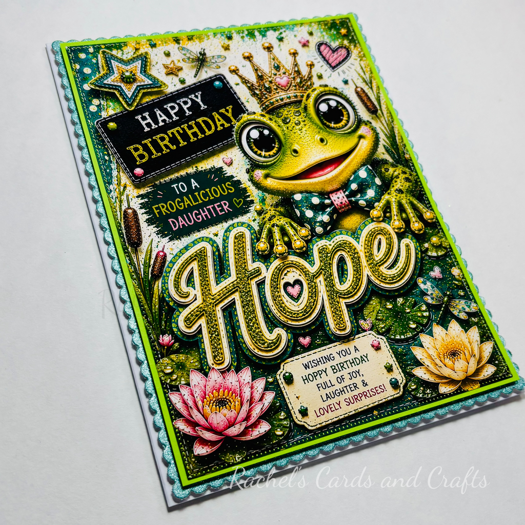 Personalised Quirky Frog Birthday Card