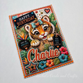Personalised Quirky Tiger Birthday Card