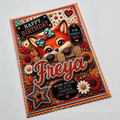Personalised Quirky Fox Birthday Card