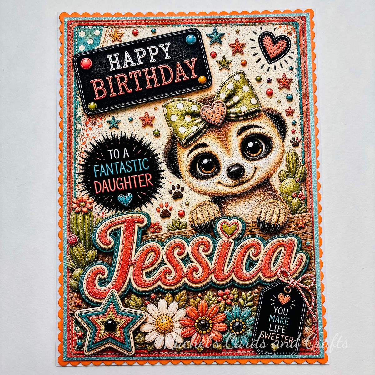Personalised Quirky Meerkat Birthday Card