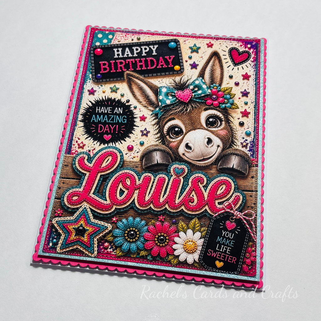 Personalised Quirky Donkey Birthday Card