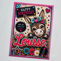 Personalised Quirky Donkey Birthday Card