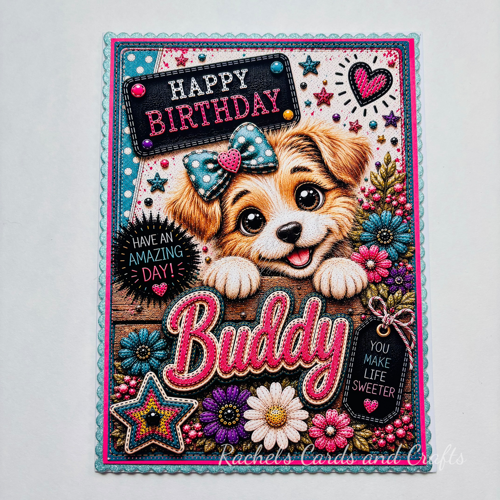 Personalised Quirky Dog Birthday Card