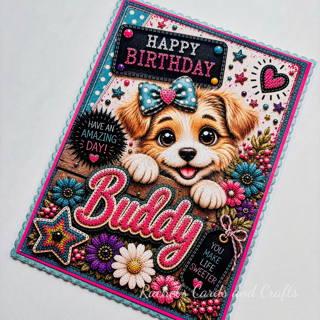 Personalised Quirky Dog Birthday Card