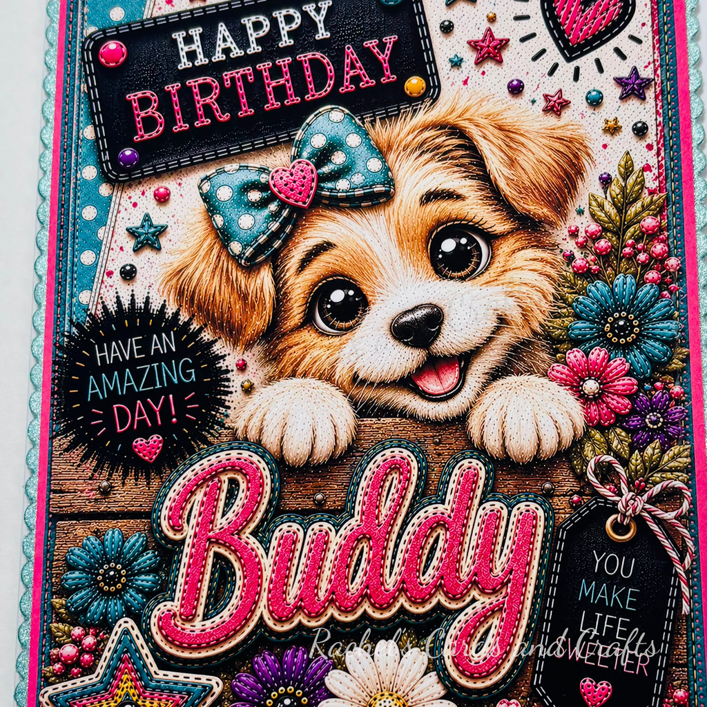 Personalised Quirky Dog Birthday Card