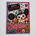 Personalised Quirky Hedgehog Birthday Card