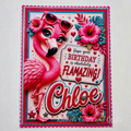 Personalised Quirky Flamingo Birthday Card