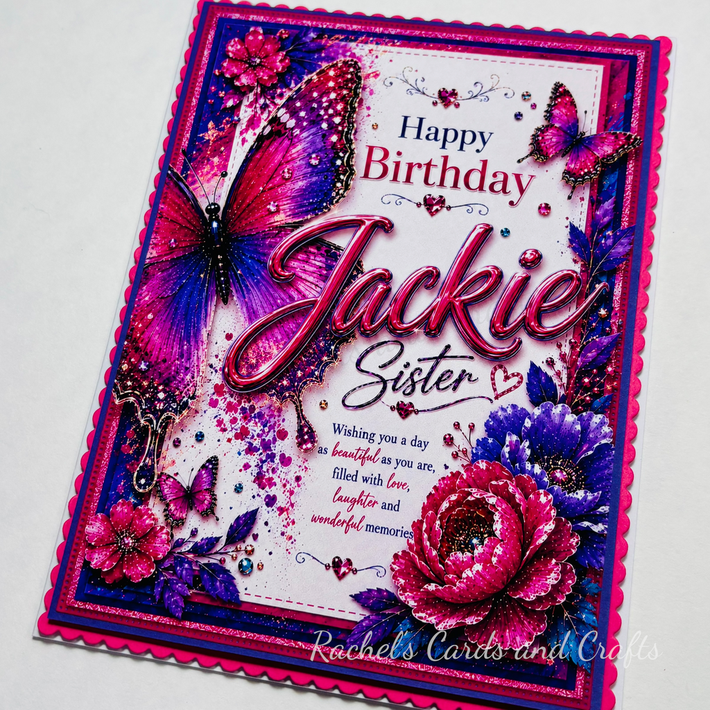 Personalised Butterfly Birthday Card