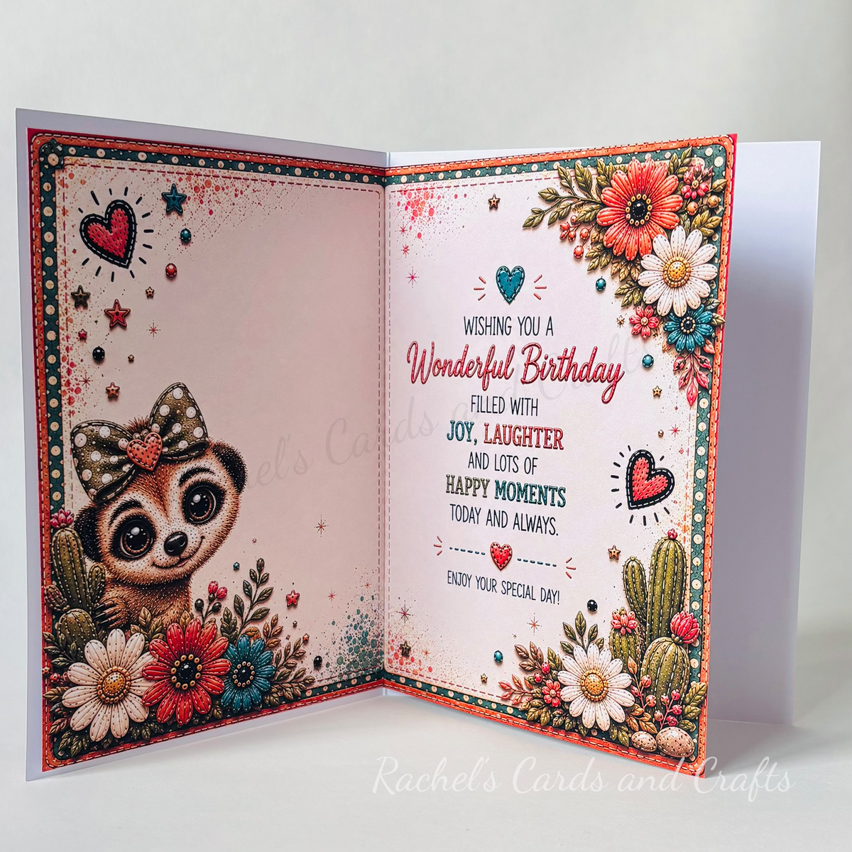 Personalised Quirky Meerkat Birthday Card