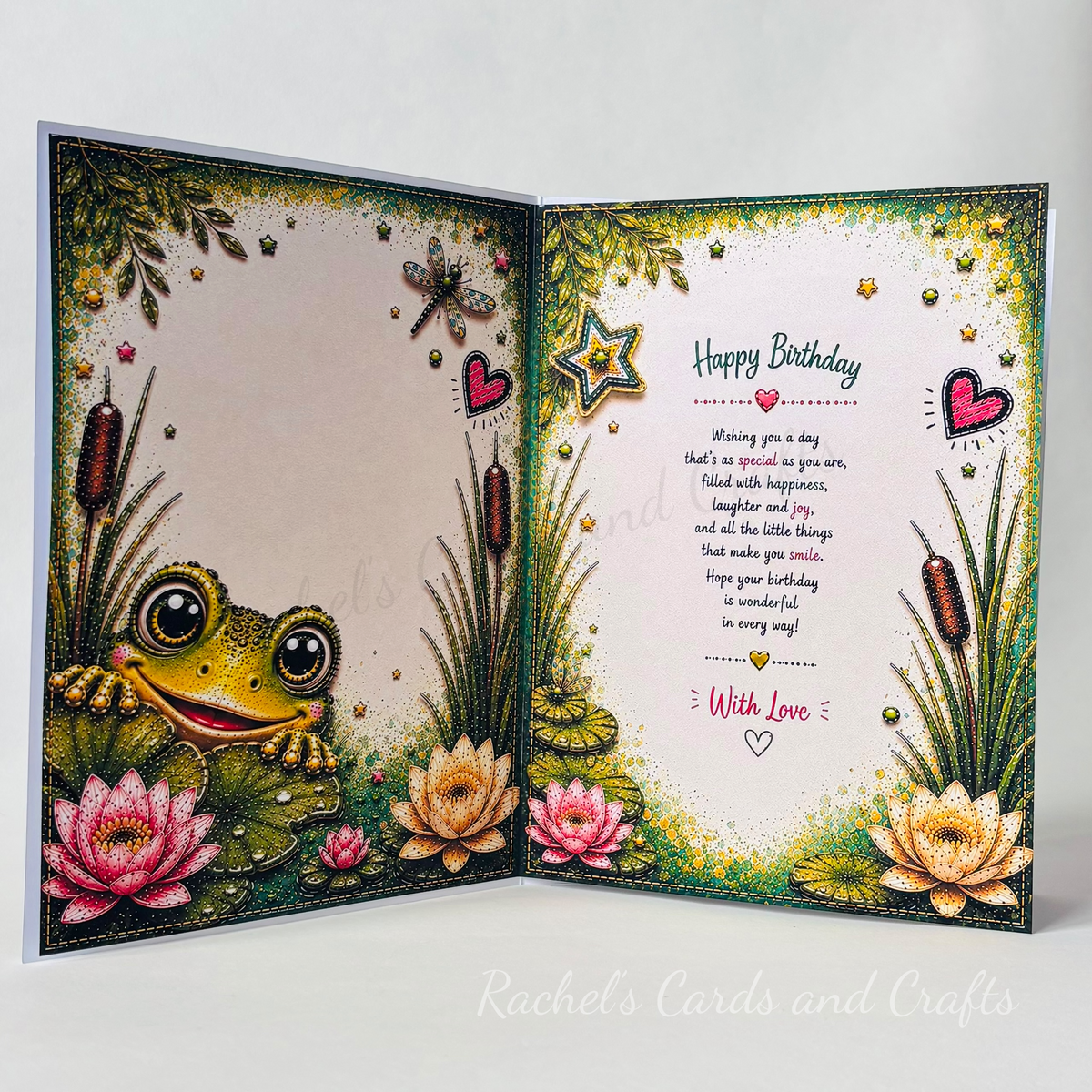 Personalised Quirky Frog Birthday Card