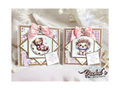 Personalised New Baby Card – Bear on Moon or Floral Lion – Handmade Luxury Baby Card
