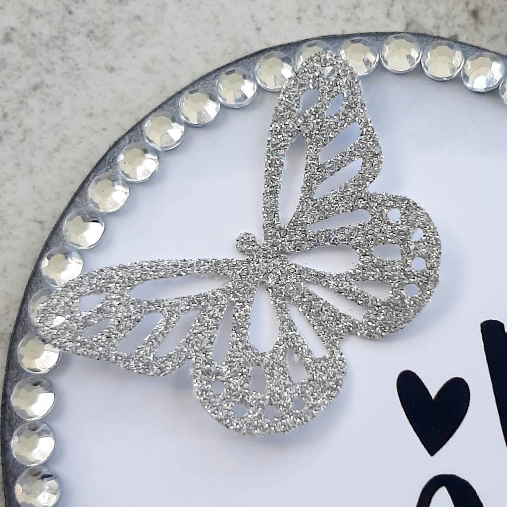 Best Auntie Ever Handmade Hanging Heart Plaque